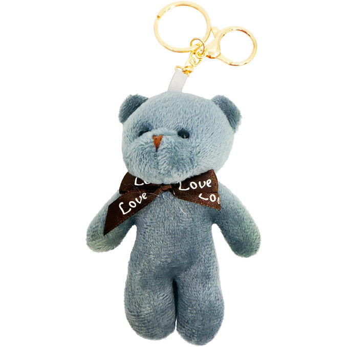 Pipols Bazaar Nyckelring Furry Teddy Grå