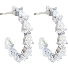 Amina Creole Earrings Silver