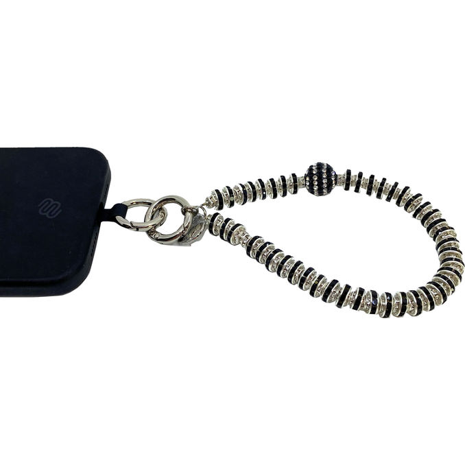 Pipols Bazaar Criss Sparkle Wristlet Silvery Black