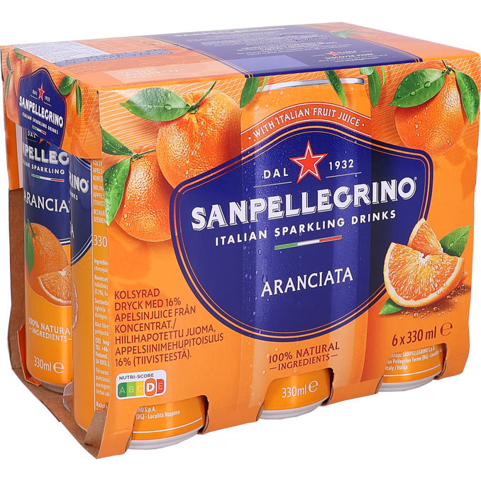 San Pellegrino Läsk Aranciata 6-pack