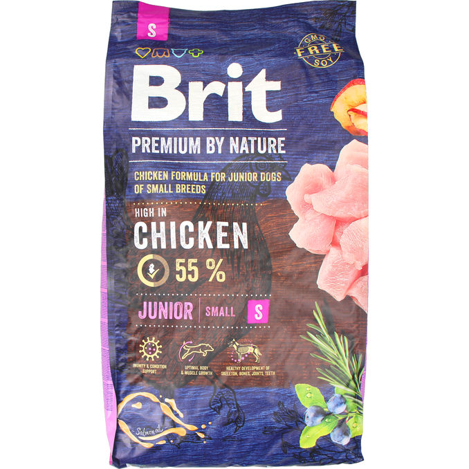Brit Premium Kyckling Hundfoder Junior S