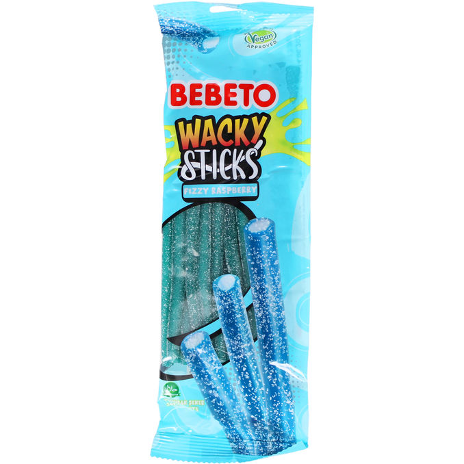 Bebeto Wacky Sticks Fizzy Raspberry