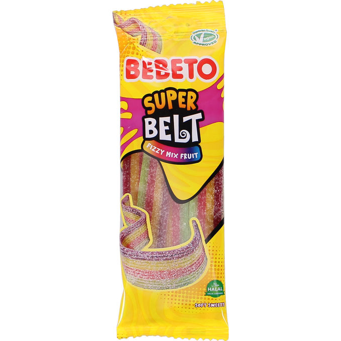 Bebeto Godis Super Belt Fizzy Mix