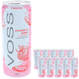 Voss Kolsyrat Vatten Strawberry Ginger 10-pack 