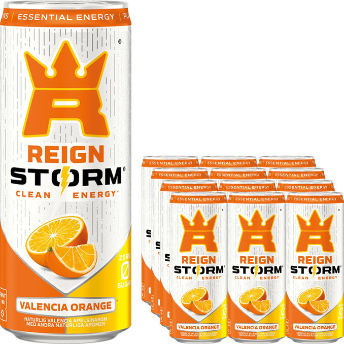Reign Storm Energidryck Valencia Orange 12-pack