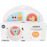 Barbo Toys Spisesæt Børn 5 Dele Dyremotiver