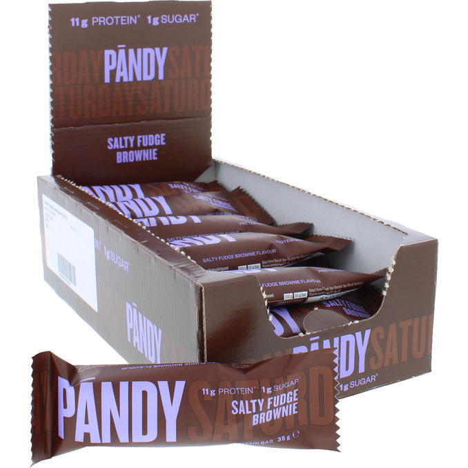 Pändy Protein Bar Salty Fudge Brownie 18-pak