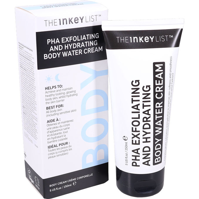 The INKEY List Vartalovoide PHA Exfoliating Body Water Cream