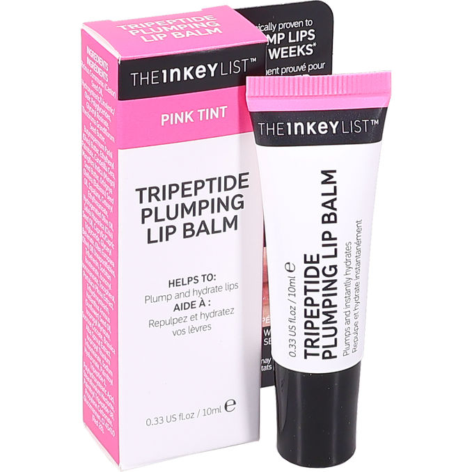 The INKEY List Huulirasva Tripeptide Plumping Lip Balm Pink