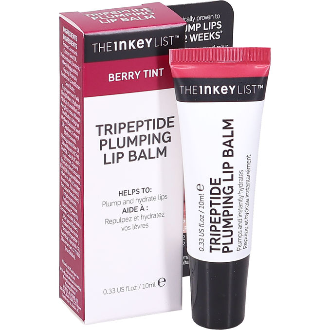 The INKEY List Huulirasva Tripeptide Plumping Lip Balm Berry