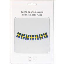Papirflagsguirlande Sverige