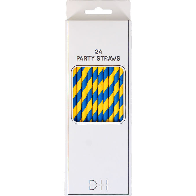Design House 95 Papperssugrör Svenska Flaggan 24-pack
