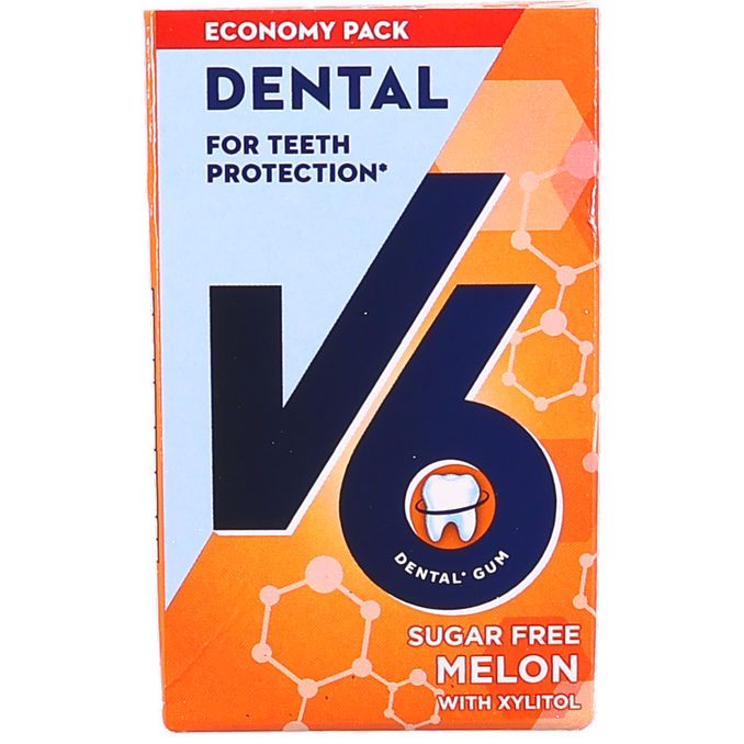 V6 Tuggummi Dental Care Melon