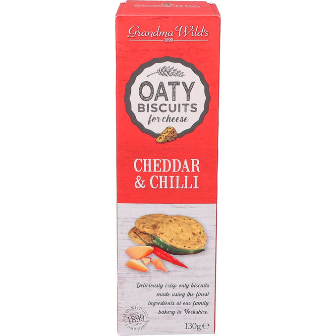 Grandma Wild's Mature Cheddar/Chili Havreflan