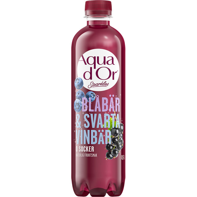 Aqua D'or Kolsyrat Vatten Blåbär & Svartvinbär