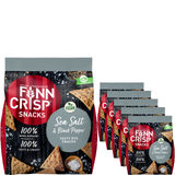 Finn Crisp Rye Snacks Sea Salt & Black Pepper 5-pak