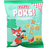 Bedst før: 11.09.2026 Piltti Ærte- & Majssnacks Pizza