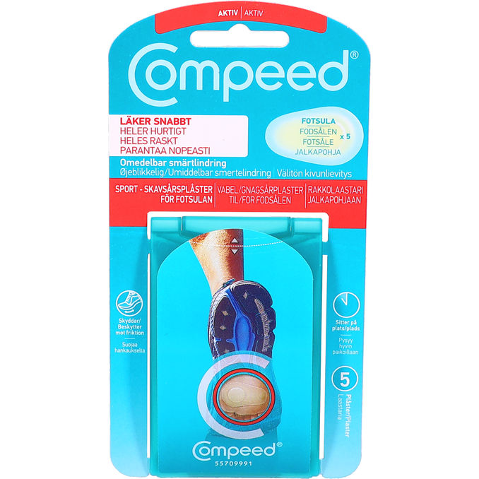 Compeed Skavsårsplåster Fotsula 5-pack