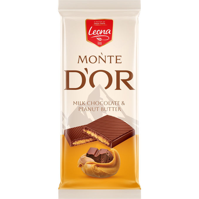 Leona Monté Dór Mælkechokolade med jordnød