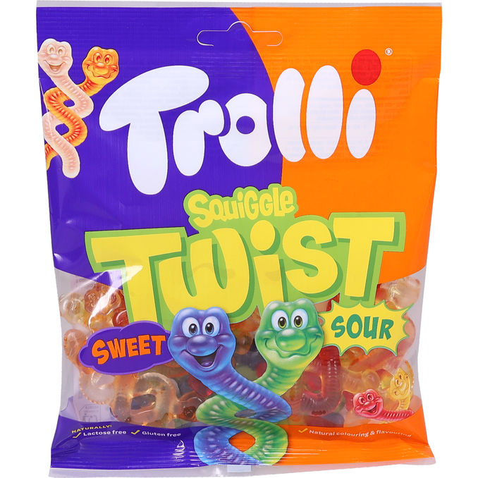 Hedelmämakeiset Trolli Squiggles Twist