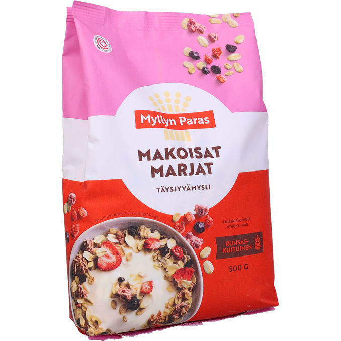 Myllyn Paras Täysjyvämysli Makoisat Marjat