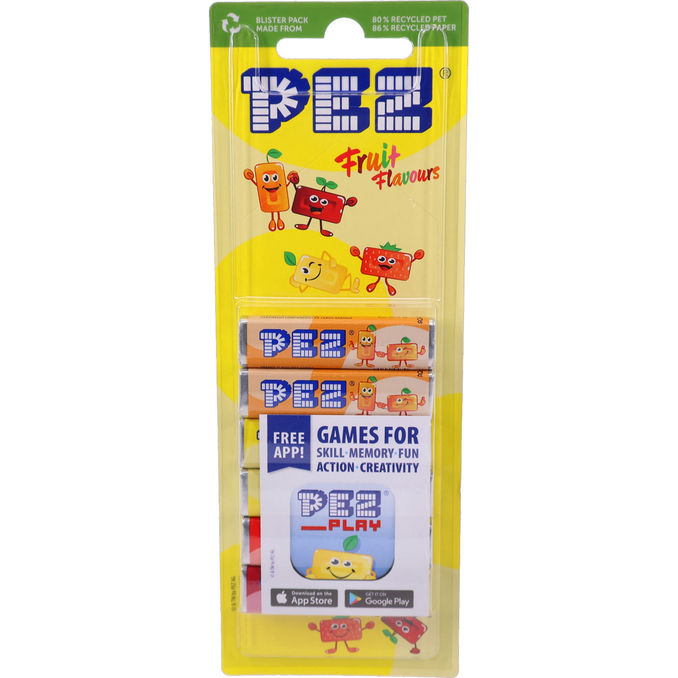 PEZ Hedelmäpastillit Refill 6-pack