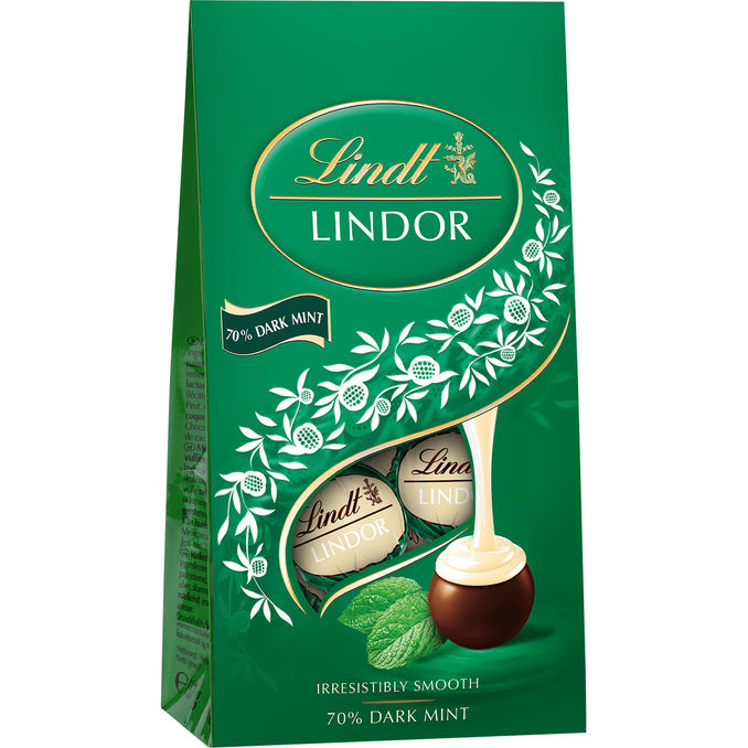 Lindt Tummasuklaakuula Minttu