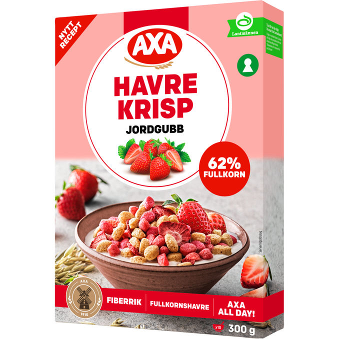 Axa Havrecrisp m. Jordbærsmag