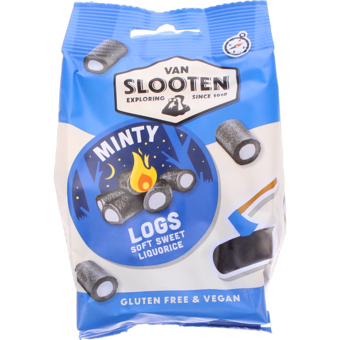 Van Slooten Minty Logs Sød Lakrids Glutenfri