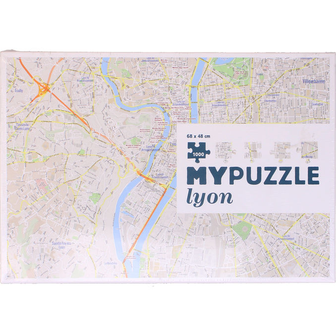 Helvetiq Pussel Lyon Citymap 1000 Bitar