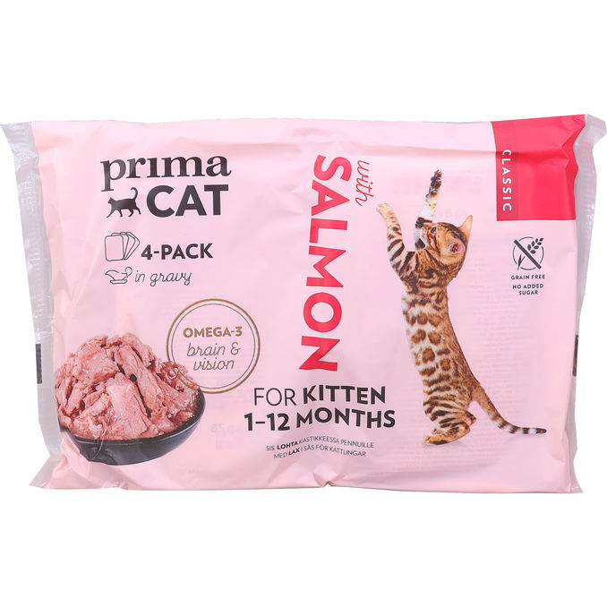 Primacat Kattemad Laks i Sovs 4-pak