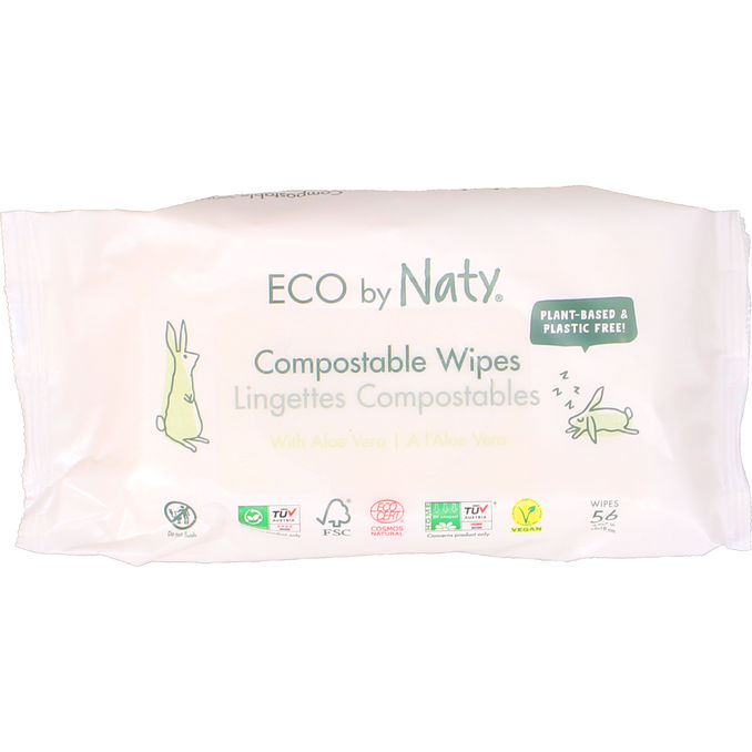 Naty Wipes Aloe Vera Parfymfri 56-pack