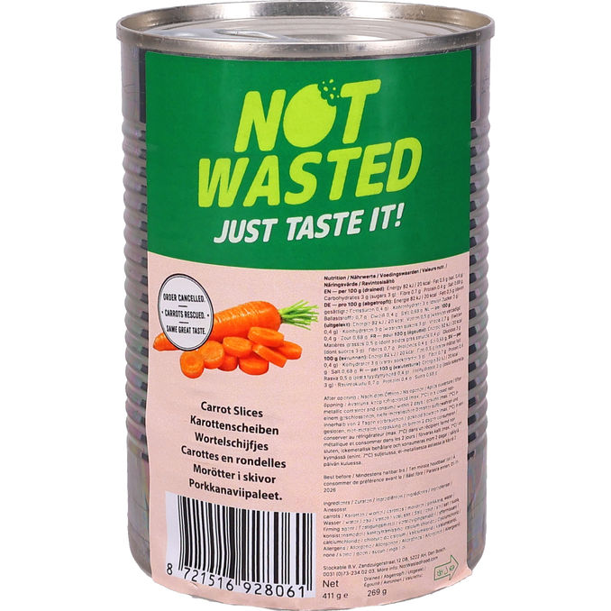 Not Wasted Gulerødder i Skiver