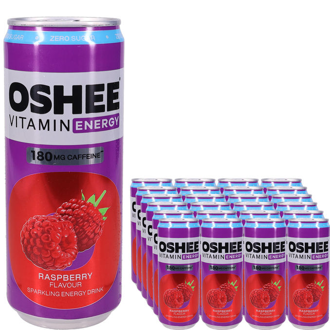 Oshee Energidryck Vitamin Raspberry 24-pack