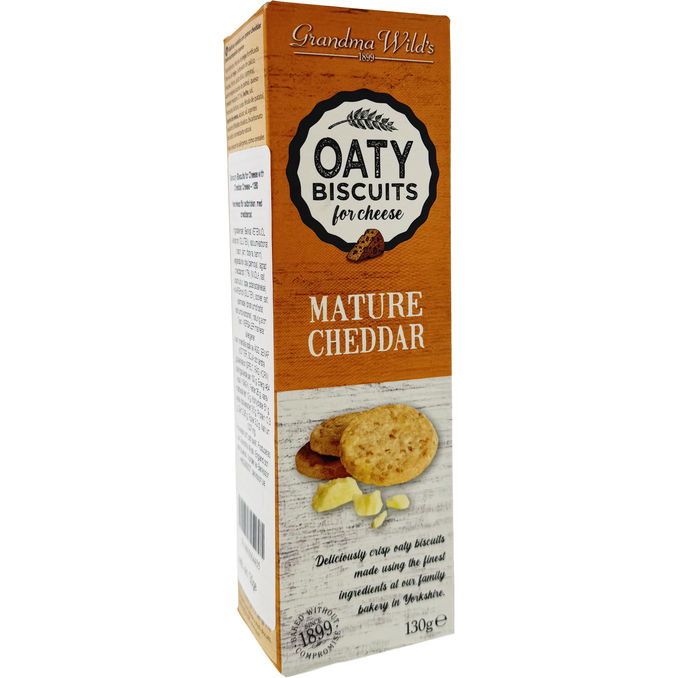 Grandma Wild's Havrekiks Lagret Cheddar