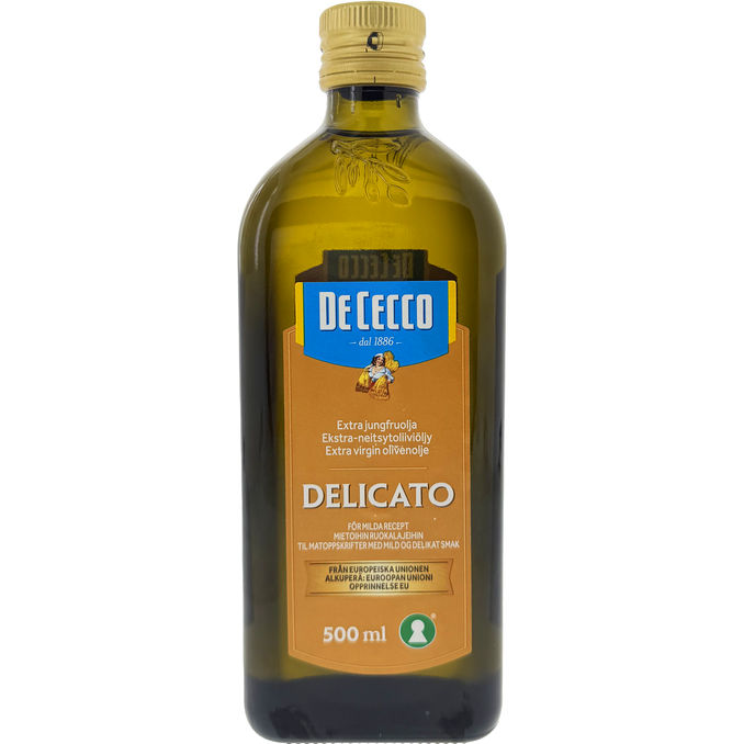 De Cecco Neitsytoliiviöljy Extra Delicato