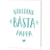 Hälsningskort Kort: Världens Bästa Pappa