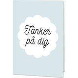 Hälsningskort Kort: Tänker På Dig