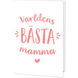 Hälsningskort Kort: Världens Bästa Mamma