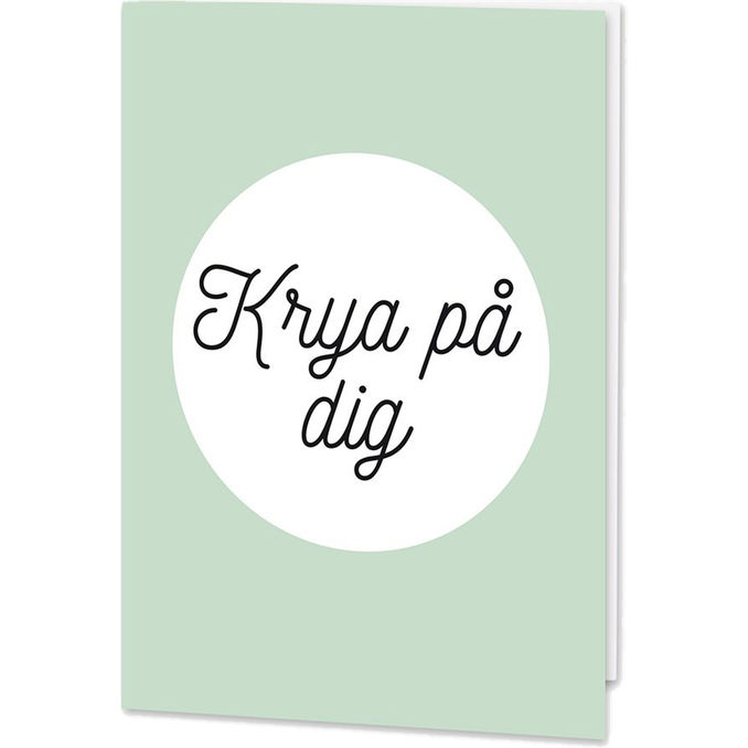 Hälsningskort Kort: Krya På Dig