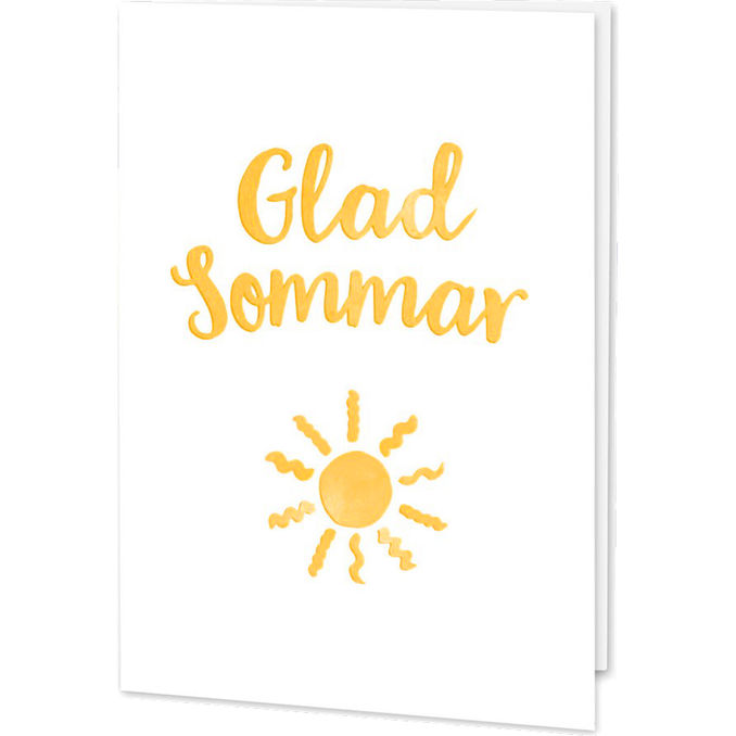 Hälsningskort Kort: Glad Sommar