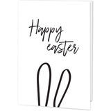 Hälsningskort Happy Easter Kort Vit