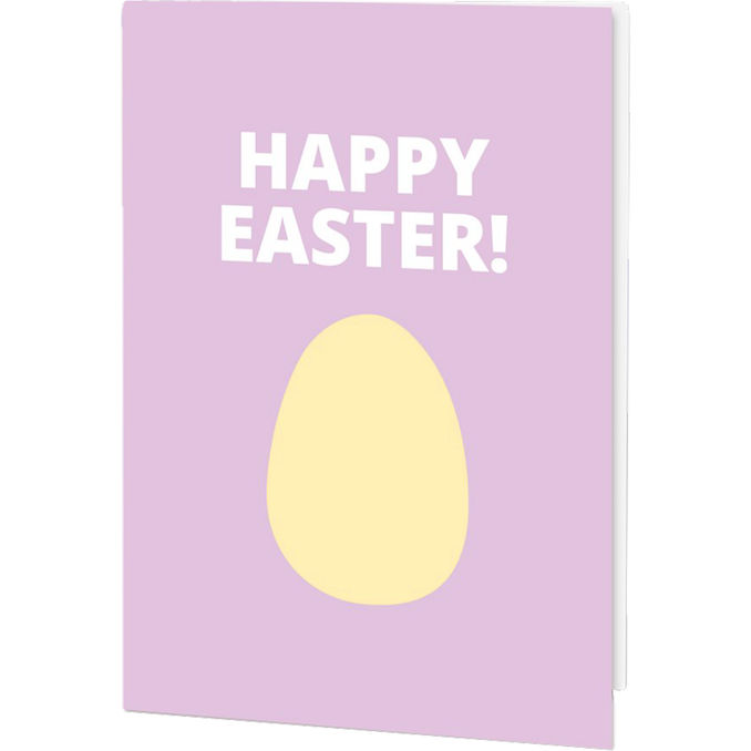 Hälsningskort Kort Happy Easter Ljuslila