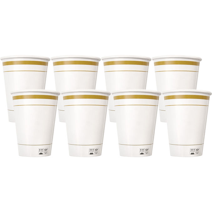 Bluebox Komposterbara Pappmuggar Noblesse Guld 10-pack
