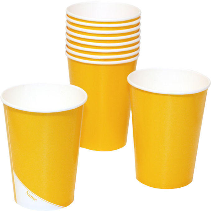 Bluebox Pappmuggar Gul 10-pack