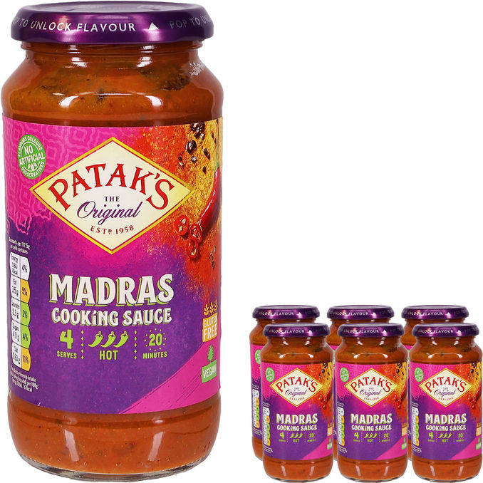Patak's Madras Matlagningssås 6-pack