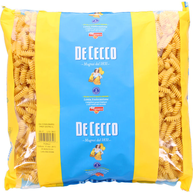 De Cecco Fusilli Pasta 3kg