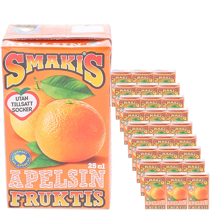 Smakis Appelsindrik 27-pak