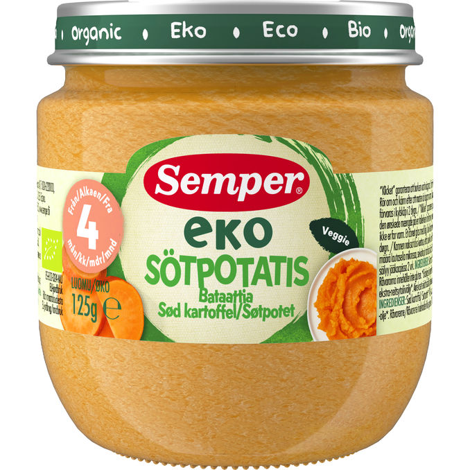 Semper Sötpotatispuré Eko