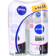 Deo Roll On Black & White Original Women 2-pak